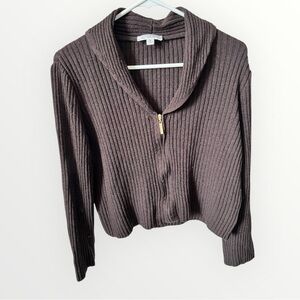 St. John Sport M Women’s Ribbed Black Sweater